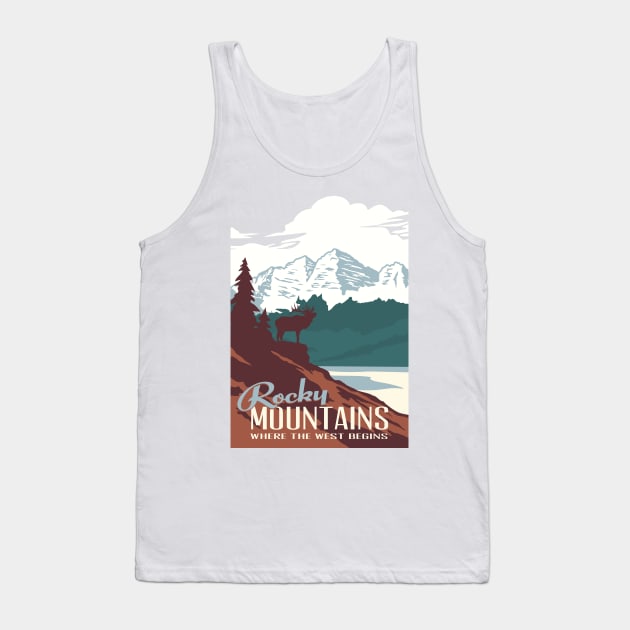 Rocky Mountains National Park Tank Top by Terrybogard97